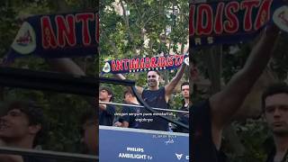 Celebration yes, insult rivals too yes!