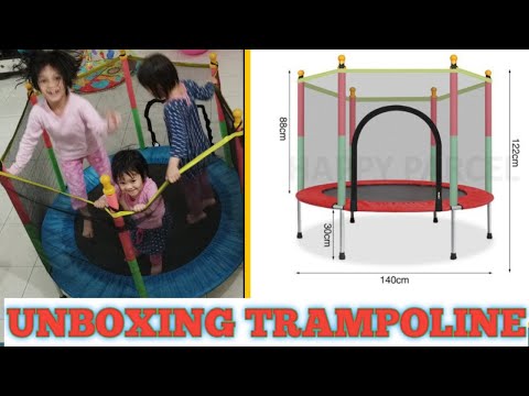 Video: Trampoline Intex: Ciri Trampolin-istana Kembung Kanak-kanak, Ulasan