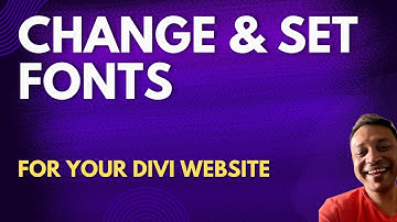 How to Change fonts in #Divi for #WordPress