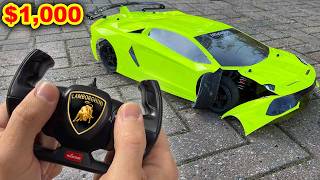 $1 vs $1,000 RC Lamborghini (Crash)