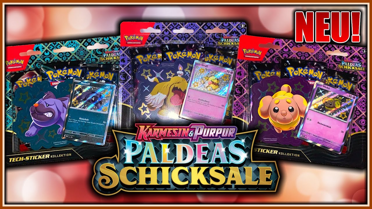 Mein Problem mit diesen Promos! - Alle 3 Paldeas Schicksale Tech-Sticker Kollektion Opening