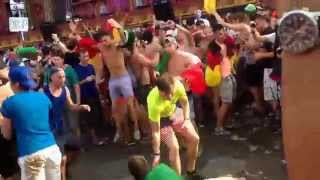 Watch for the guy in the green shirt. Fat kid falling Blasterjax Tomorrowland 2014 Moshpit EDM