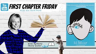 Wonder First Chapter Friday for Upper Elementary