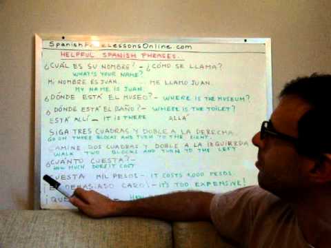 Free Spanish Lessons 66 - Helpful phrases and sentences