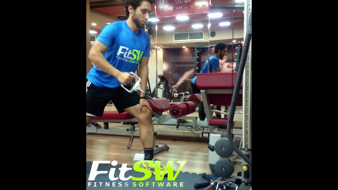 Cable One Arm Bent Over Row Exercise Demo Howto YouTube