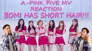 BOMI HAS SHORT HAIR!!!!Apink 에이핑크 'FIVE' M-V - REACTION VIDEO