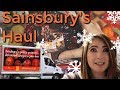 Sainsburys Christmas Food Haul 2018