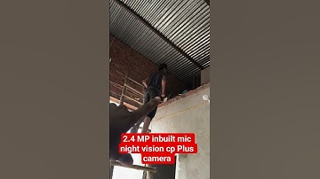 2.4 MP inbuilt mic night vision illumax series CP Plus HD camera installation with 4 channel DVR