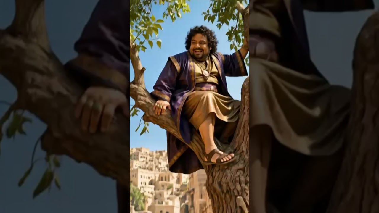 The Funniest Moment When Zacchaeus Met Jesus 😂🌳❤️