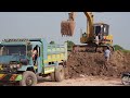 (Ep9) Excavator, a Truck Excavator, Car, Materials Working Deep Pond..