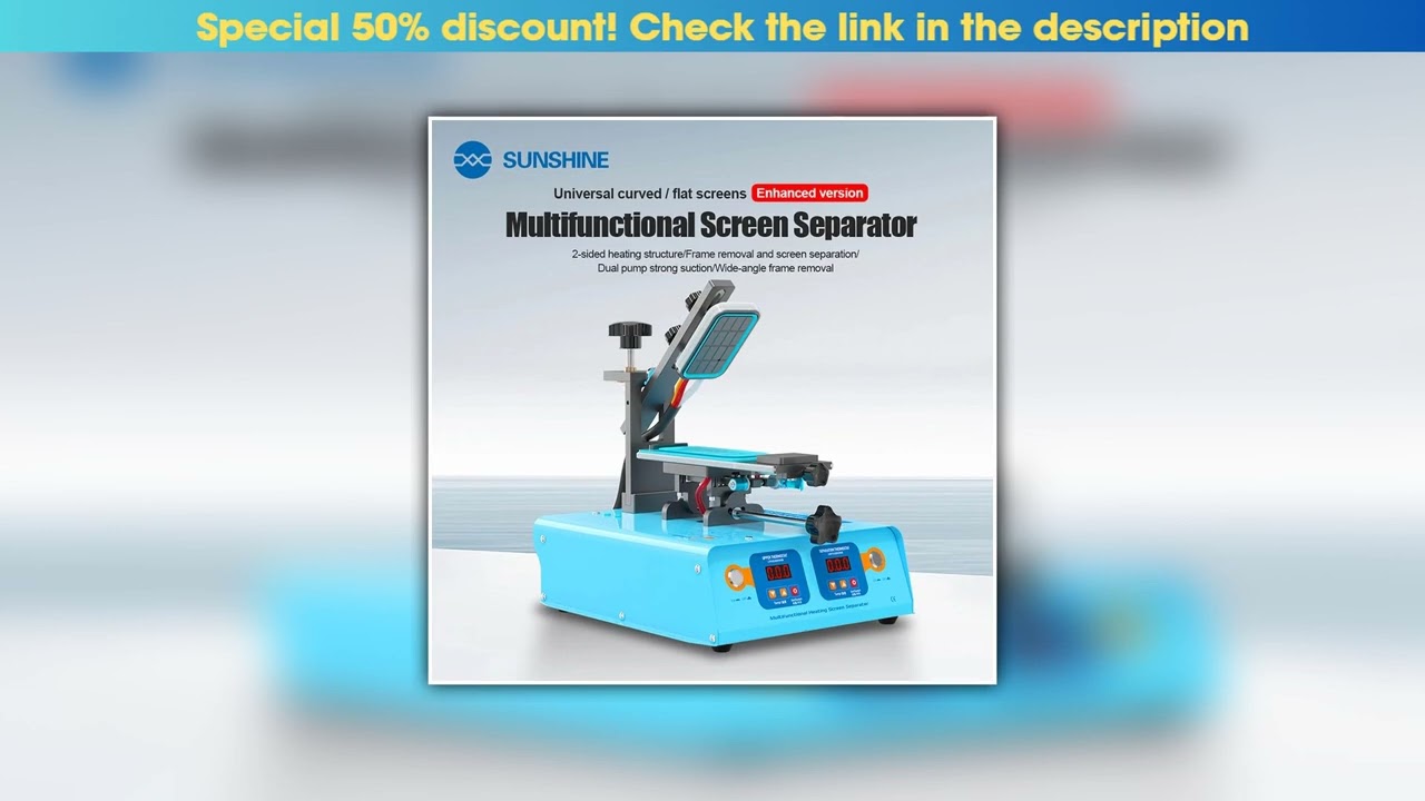 Hands-on SUNSHINE S-918M Multi Functional Thermal Screen Separation Machine  Universal Curved and F