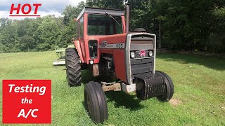 Testing the A/C  1977 Massey Ferguson 1105