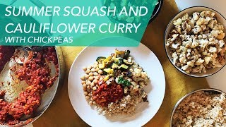 SUMMER SQUASH AND CAULIFLOWER CURRY WITH CHICKPEAS by Two Shakes of Happy 799 views 6 years ago 2 minutes, 5 seconds
