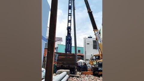 Công tác chuẩn bị cho ép cọc ly tâm d300