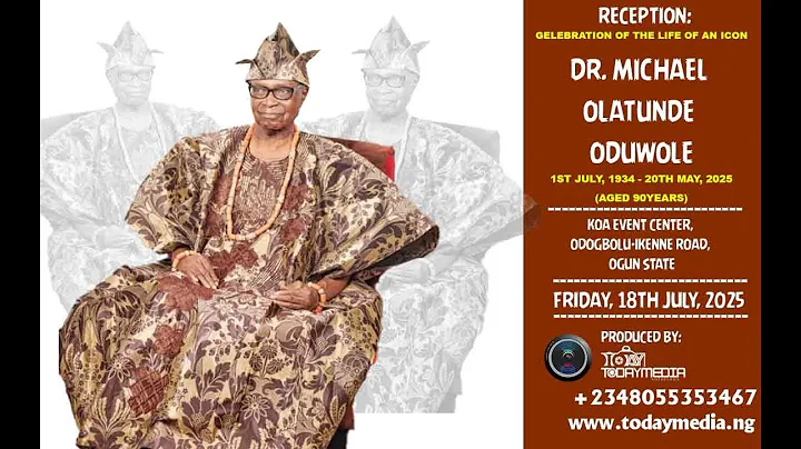 Celebration of Life: Funeral Reception for Dr. Michael Oduwole (1934–2025) | 18th July 2025