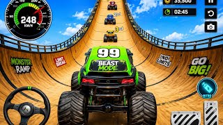Monster Truck Mega Ramp Impossible Driver - Mega Ramp Car Stunt Master Simulator - Android Gameplay screenshot 4
