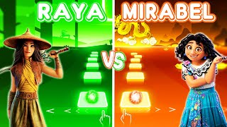 Raya Vs Encanto Mirabel | Lead The Way, We Don't Talk About Bruno - Tiles Hop EDM Rush!