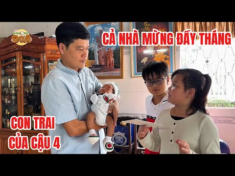 Cả nhà Khương Dừa mừng đầy tháng con trai của cậu 4