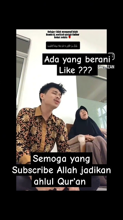 Duet sama ibu Masya Allah. #qori #duet