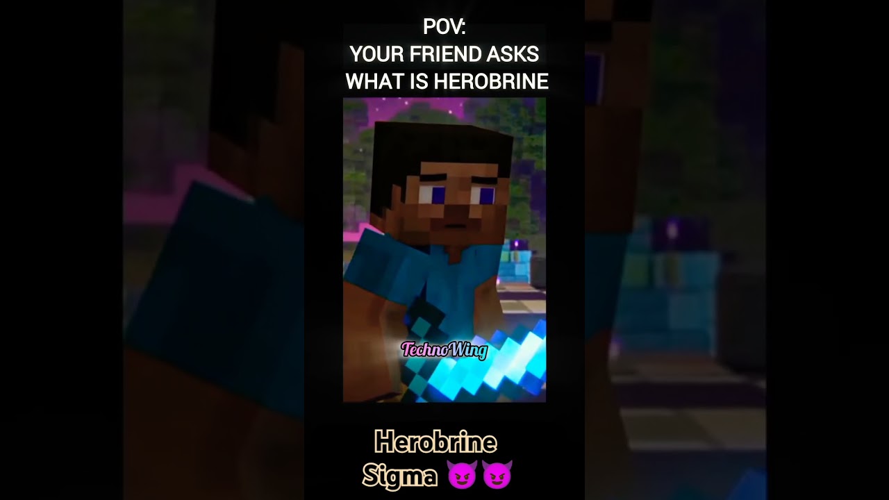 Sigma rule of herobrine 😲 in Minecraft 😈 