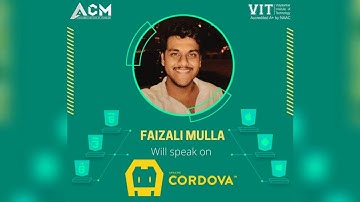 Apache Cordova Workshop | ACM - VIT | Faizali Mulla