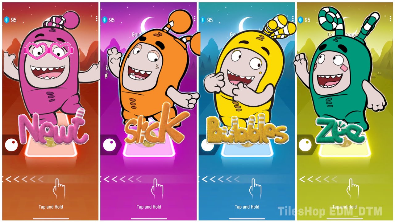 Oddbods Newt 🆚 Oddbods Slick 🆚 Oddbods Bubbles 🆚 Oddbods Zee 🎶 Who Will Win?