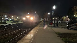 2 Amtrak Phase V P42DCs Lead 6 Hour 25 Minute Late Amtrak 6 On Wrong Main At LaGrange Rd On 26