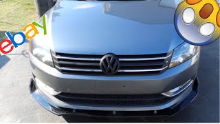Installing Ebay Front Lip Splitter On The TDI!!!!