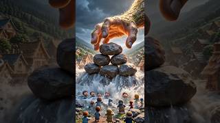 The Giant Helping Hand Saves Tiny People From Disaster! ❤️🤯 | Epic 3D Animated #shorts #3danimation