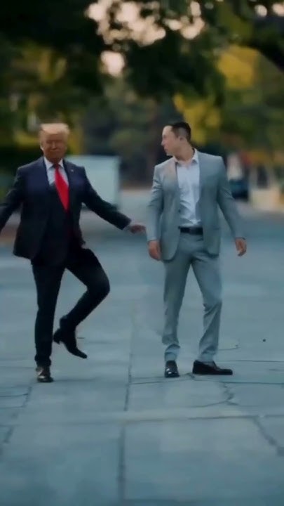 Donald Trump and Elon Musk Dancing to Bee Gees - YouTube