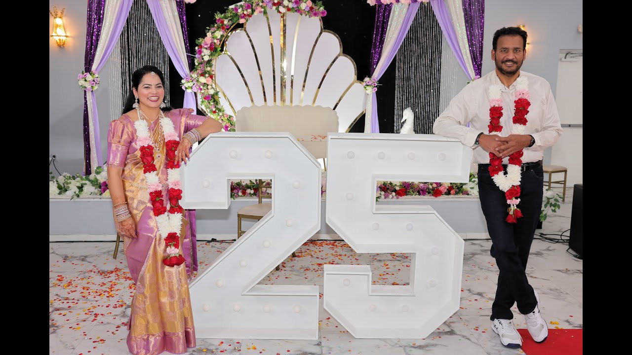 Chandu and Veena | 25Th Wedding Anniversary Highlights || EPICSBYSJ || Dallas TX