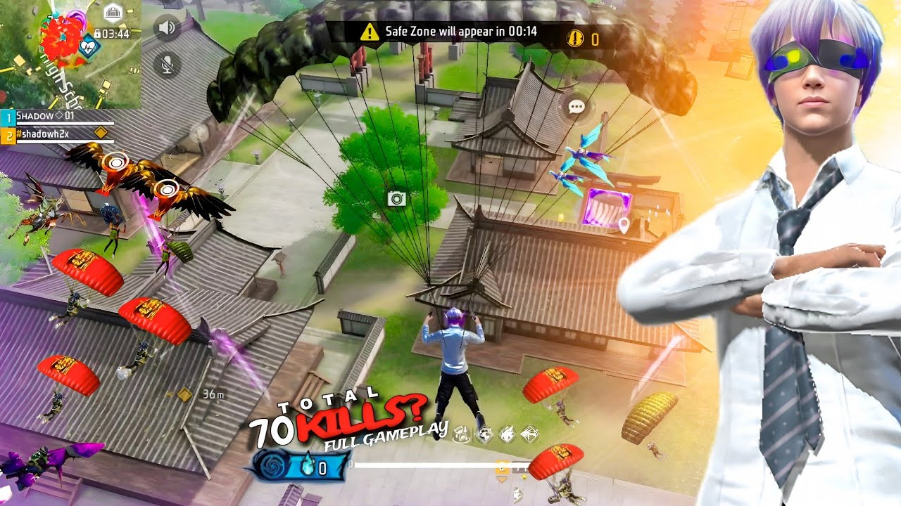 Unlucky Day 😯99% Headshot Rate🎯| 70 kills ?🔥|  Duo Vs Squad Freefire