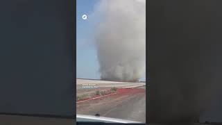 Massive 🌪️ dust devil spotted in Zapponeta, Italy