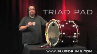 How to apply an impact pad to a bass drumhead