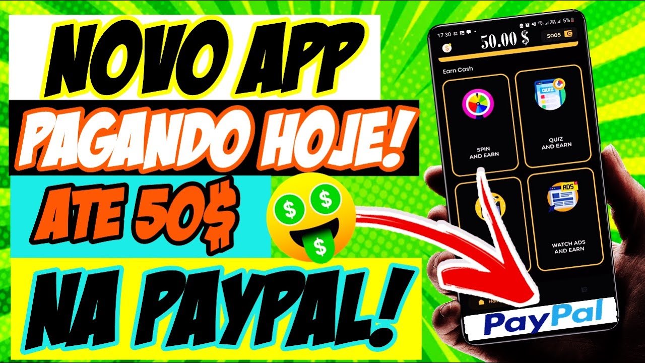 *NOVO* APP PARA GANHAR DINHEIRO – PAGA VIA PAYPAL ATÉ $50 POR DIA DE GRAÇA ganhar dinheiro online