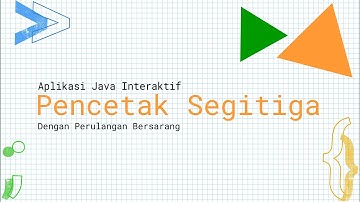 Belajar Java: Cara Mudah Membuat Program Cetak Gambar Segitiga di Java! 🔺