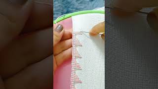 easy border line embroidery #design #embroidery #viral #shorts