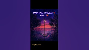 TU AISE 🥺JUDA HUA💔❤‍🩹 II SHORTS VIDEO II insight by music