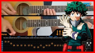 My Hero Academia 4 ED - Shout Baby | Acoustic Guitar Lesson [Tutorial + TAB + CHORDS]