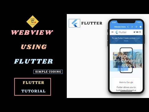 Webview Using Flutter | Flutter Tutorial | Learn With Fun