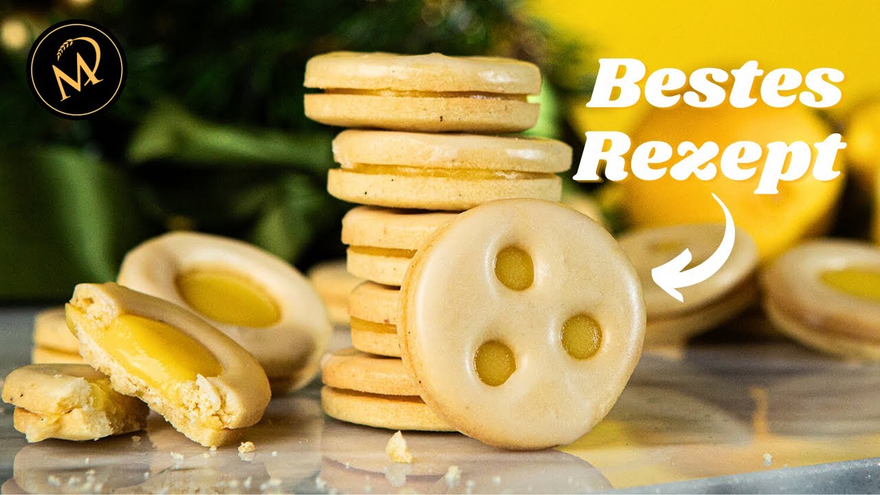 Die besten Zitronenkekse selber backen -  Zitronentaler mit Lemon Curd 🍋