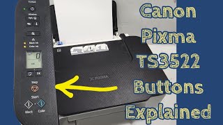 Understanding Canon TS3520 TS3522 Printer Operation Control Panel Buttons and LED Lights