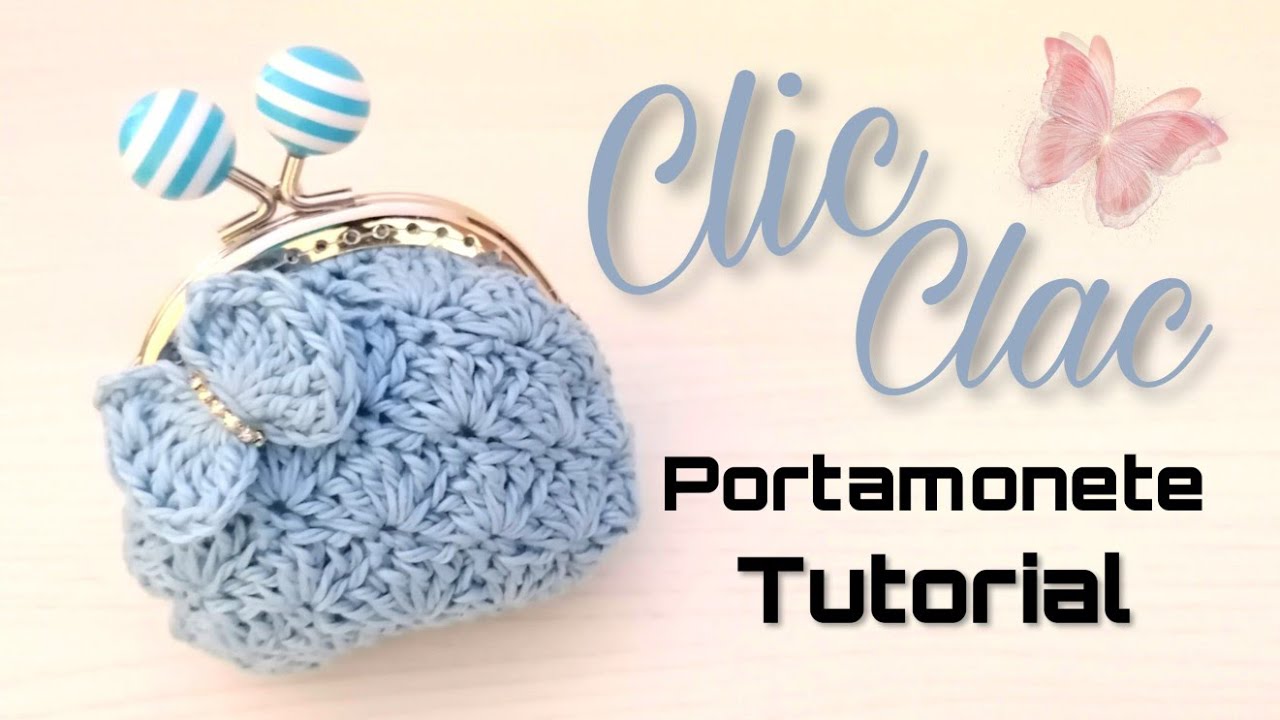 Chiusura Clic Clac per Portamonete in Resina - 9x5 cm - Tricot Cafè