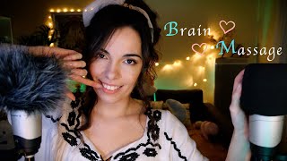 ASMR FR ~ Grattouilles & Massage de ta Tête ♡BRAIN MASSAGE♡ Intense Mic Scratching, Inaudible,Fluffy