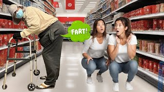 Bad Grandpa Farts On Women Of Target! (Don't Shop Without A Nose Plug)
