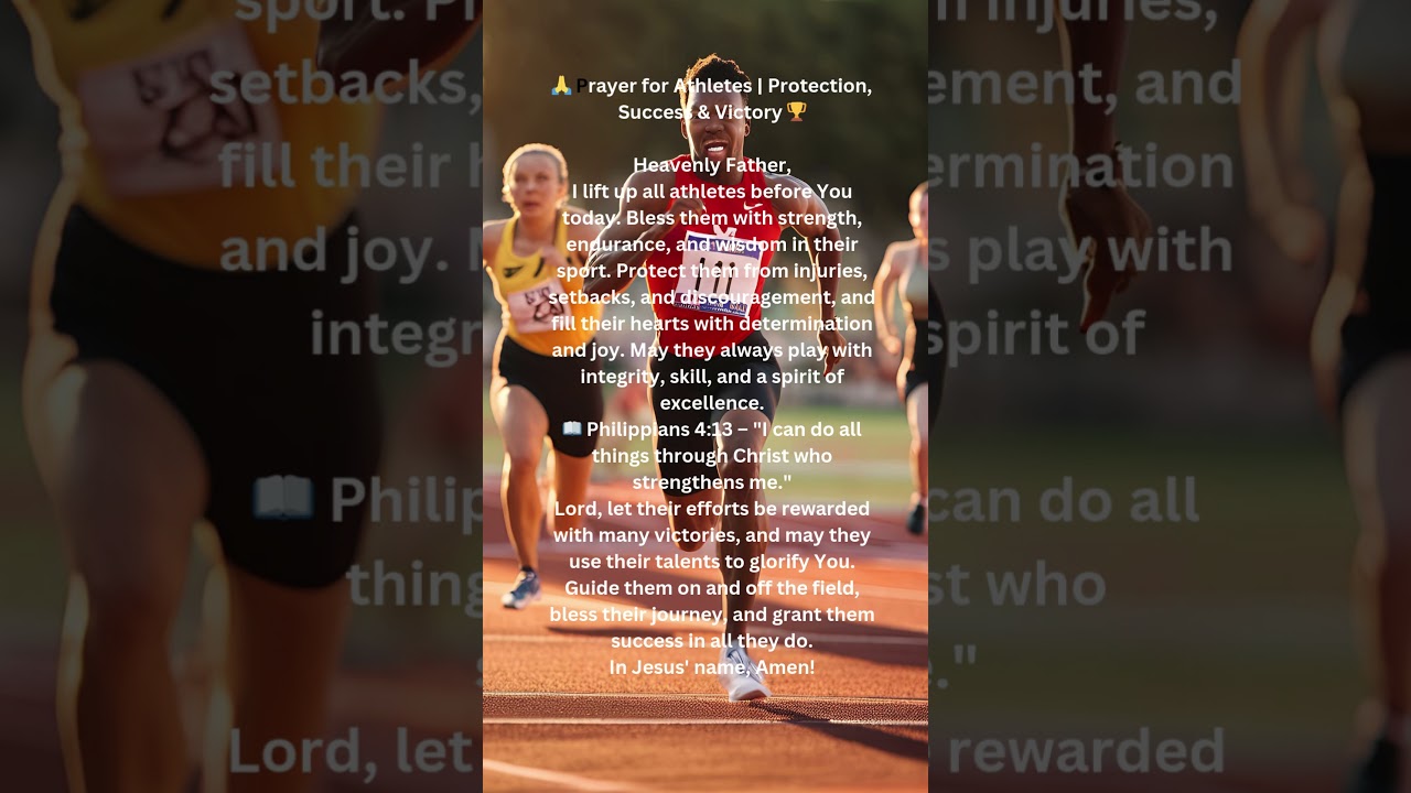 🙏 Prayer for Athletes  Protection, Success & Victory 🏆 