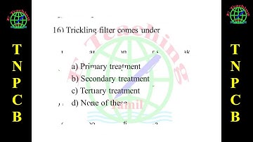 Imp ques TNPCB Environmental Scientist, Assistant Engineer, junior assistant | TNPCB study material