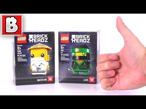 LEGO Ninjago BrickHeadz Lloyd & Master Wu 41487 + 41488 | BrickVault LIVE Build & Review - LEGO Ninjago BrickHeadz Lloyd & Master Wu 41487 + 41488 | BrickVault LIVE Build & Review