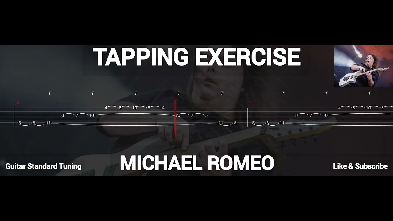 MICHAEL ROMEO - TAPPING EXERCISE ( TAB GUITAR )