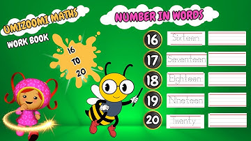 UMIZOOMI MATHS: Number In Words| InWords Counting 16 to 20| How To Spell Number In Words?| EYFS-2|86